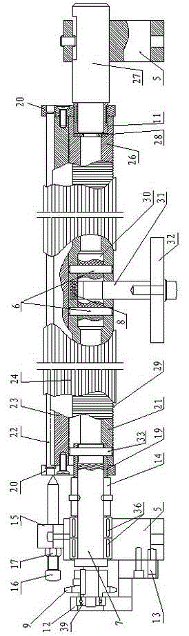Double-head computerized flat knitter, high roller device and double shaking table devices thereof
