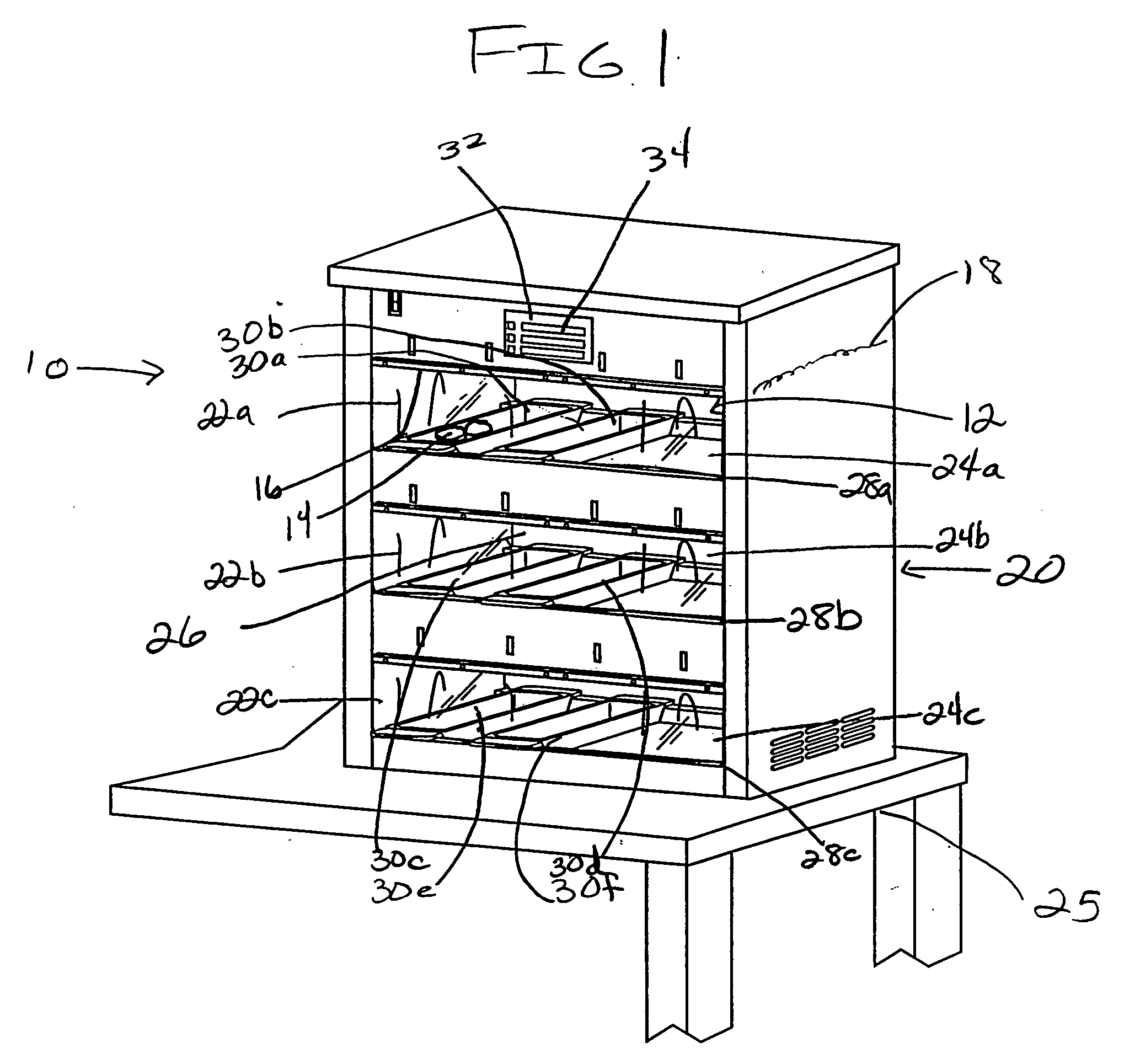 Food staging device, method of storing foods, and method of making a sandwich