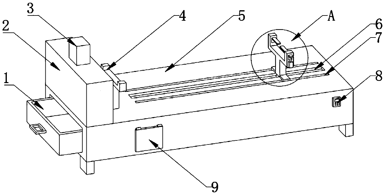 High-precision raw material cutting device for chopstick production