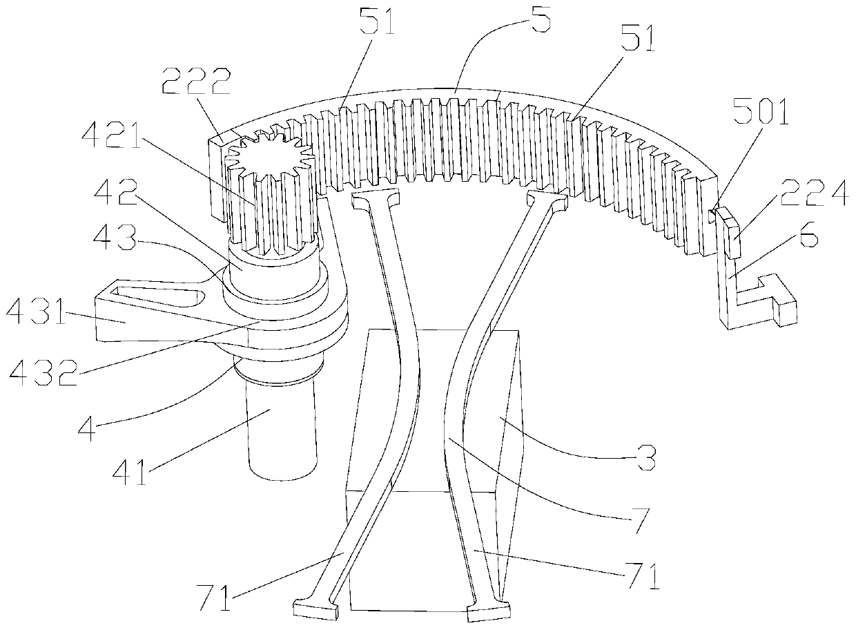 Variable-pitch driving module, impeller system, wind generating set and transportation method