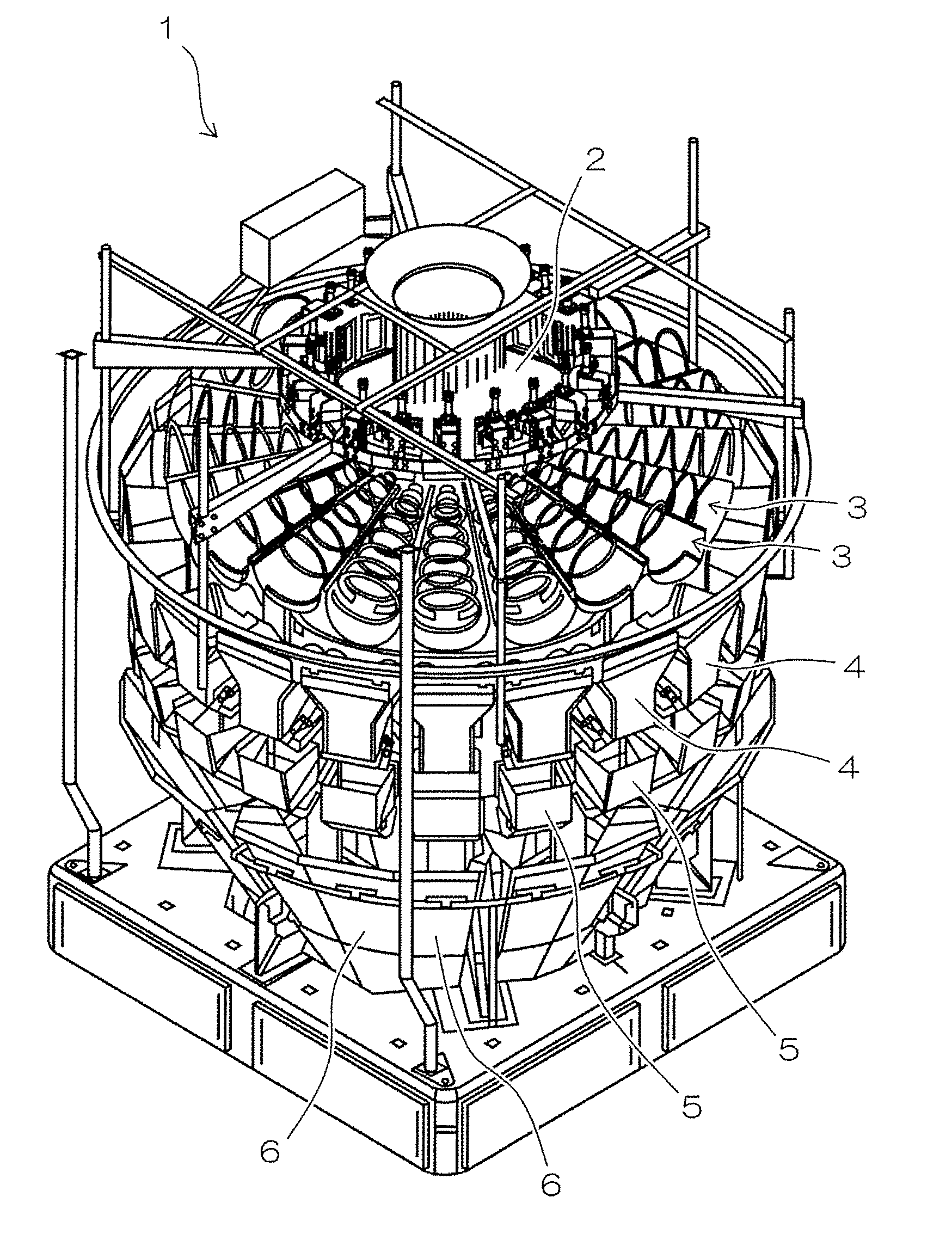 Combination weighing apparatus