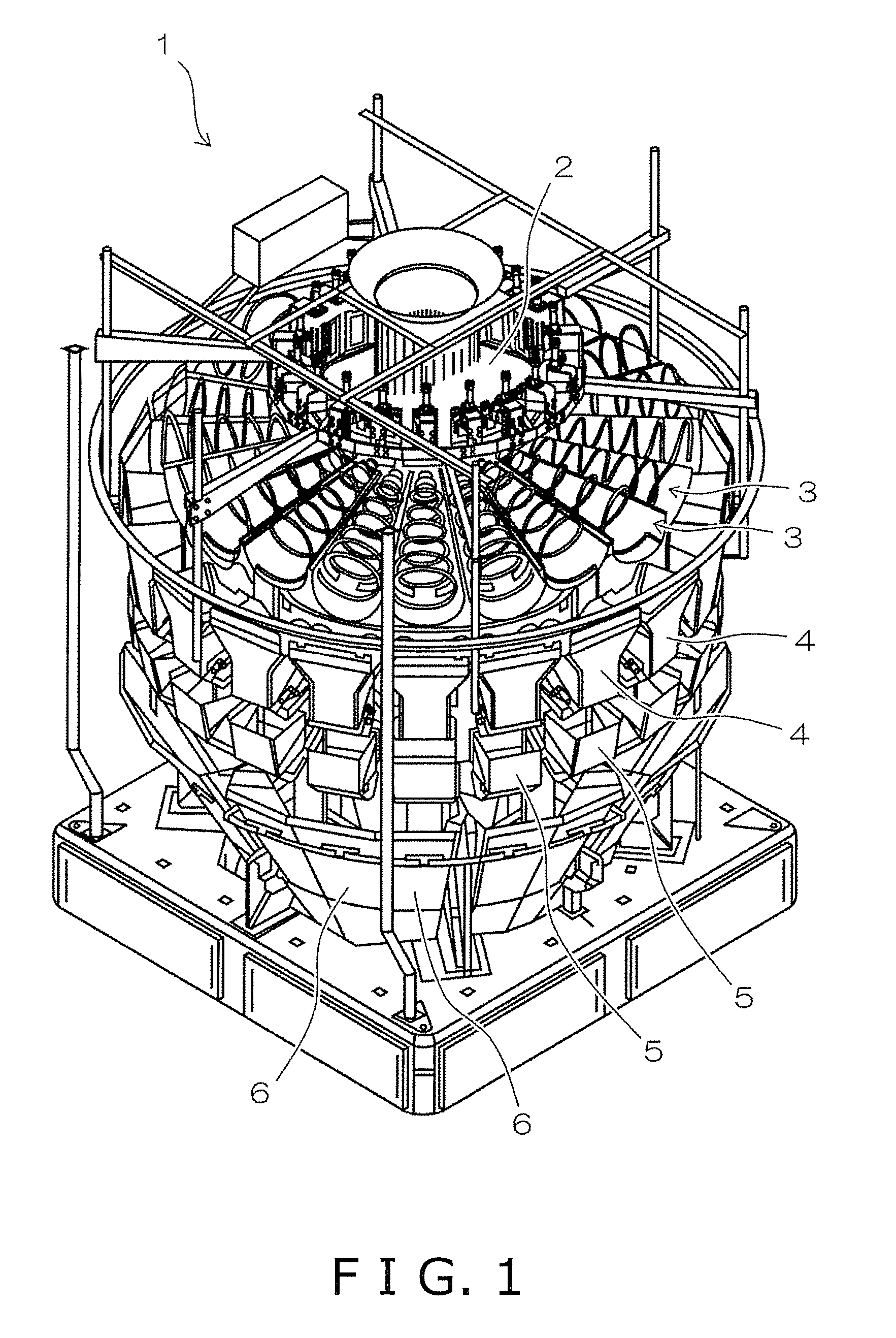 Combination weighing apparatus