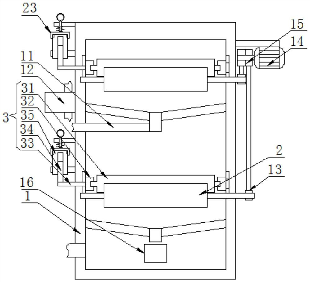 A high-efficiency shearing device and working method for textile fabric production