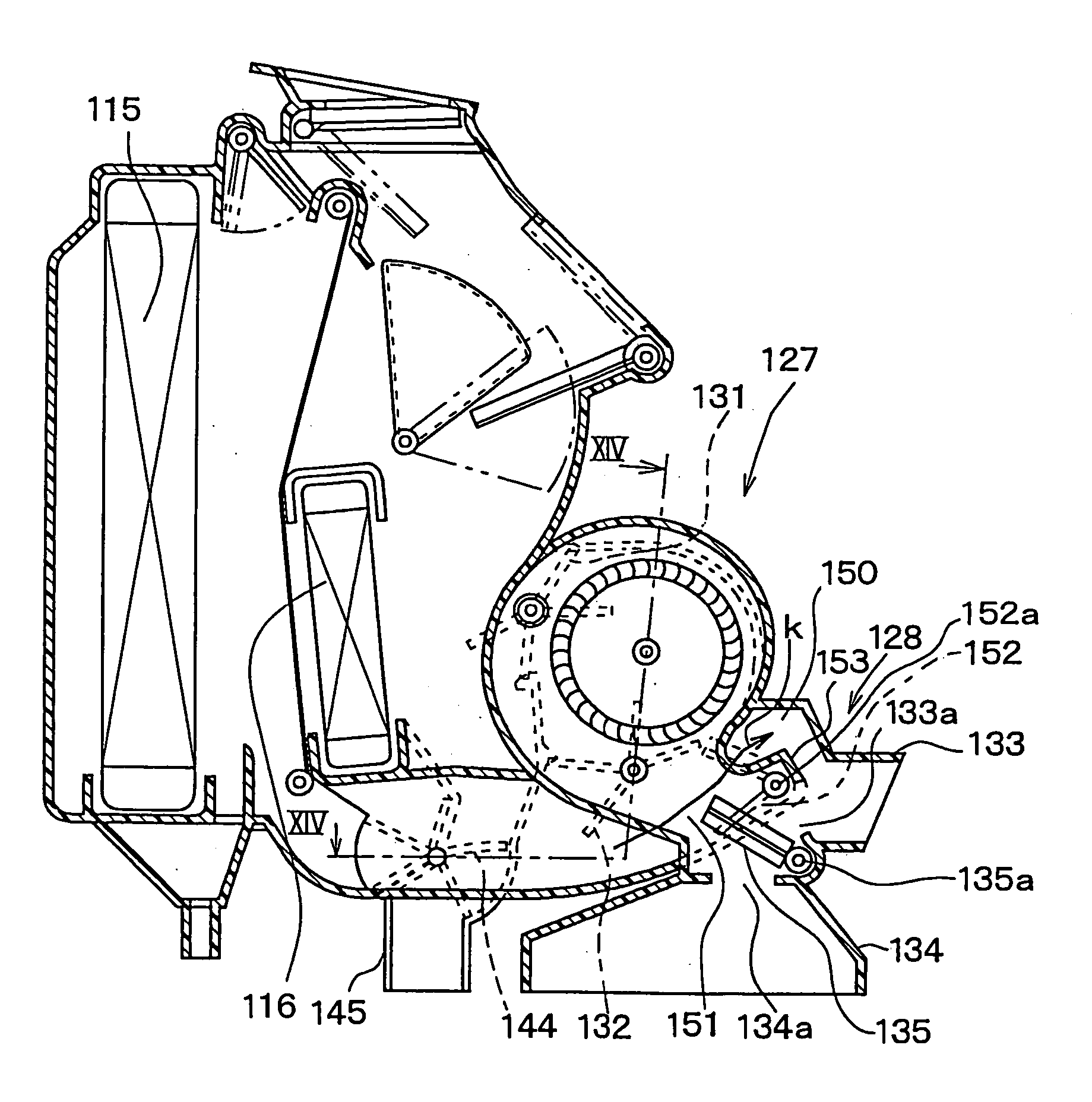 Vehicle air conditioner with main blower and sub-blower