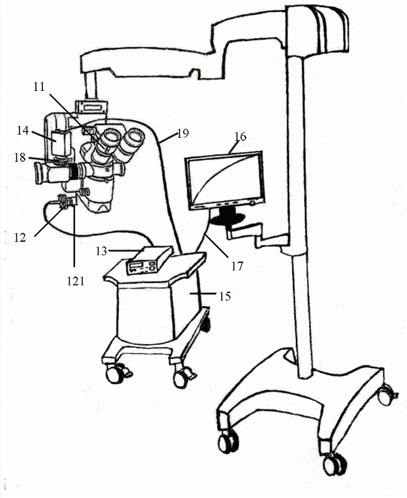 Operating microscope monitoring system