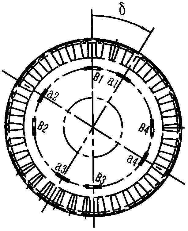 Rotary stack riveted motor rotor core