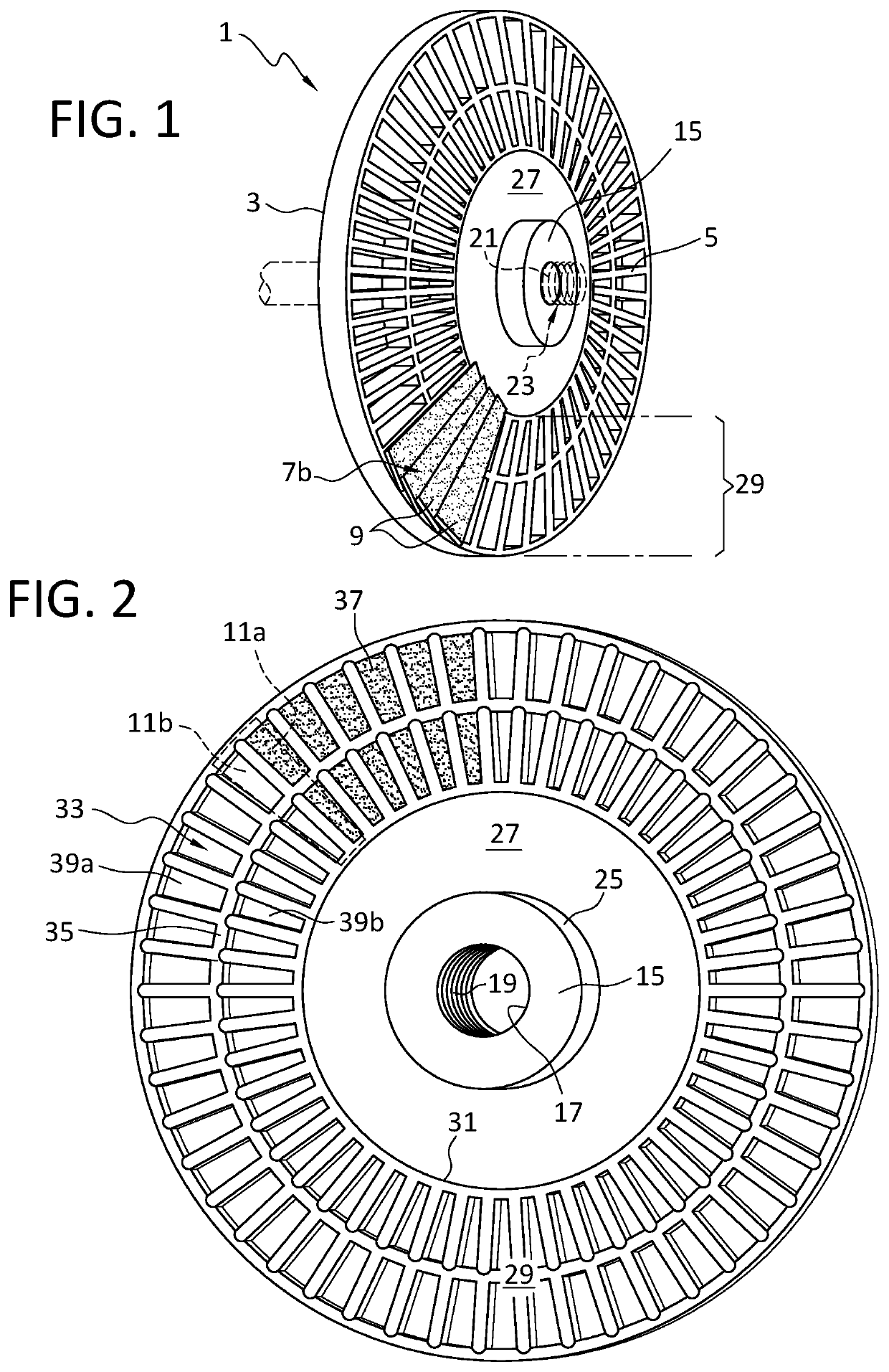 Bilateral abrasive disc pad