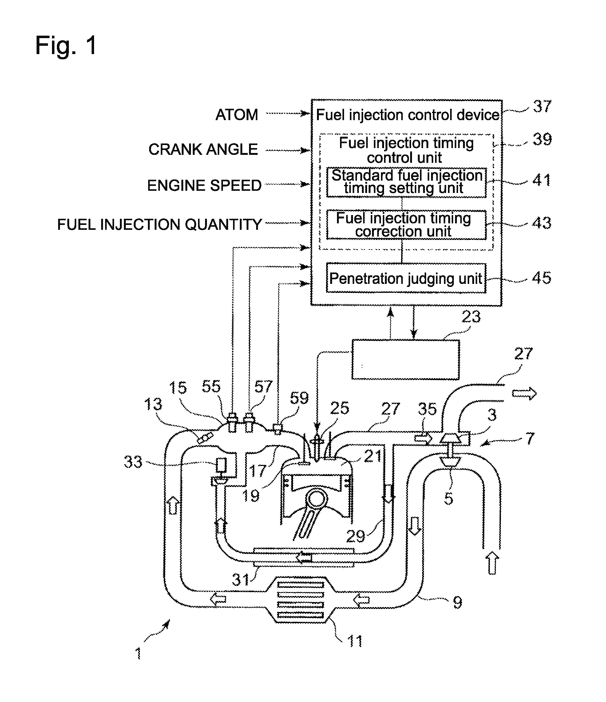 Fuel injection control device and method of diesel engine