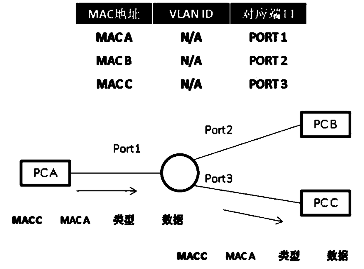 Packet access network and switching table entry deletion synchronizing method