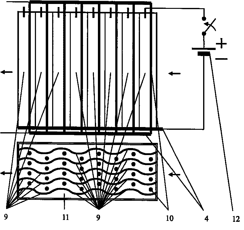 Electric heating cleaning method and device