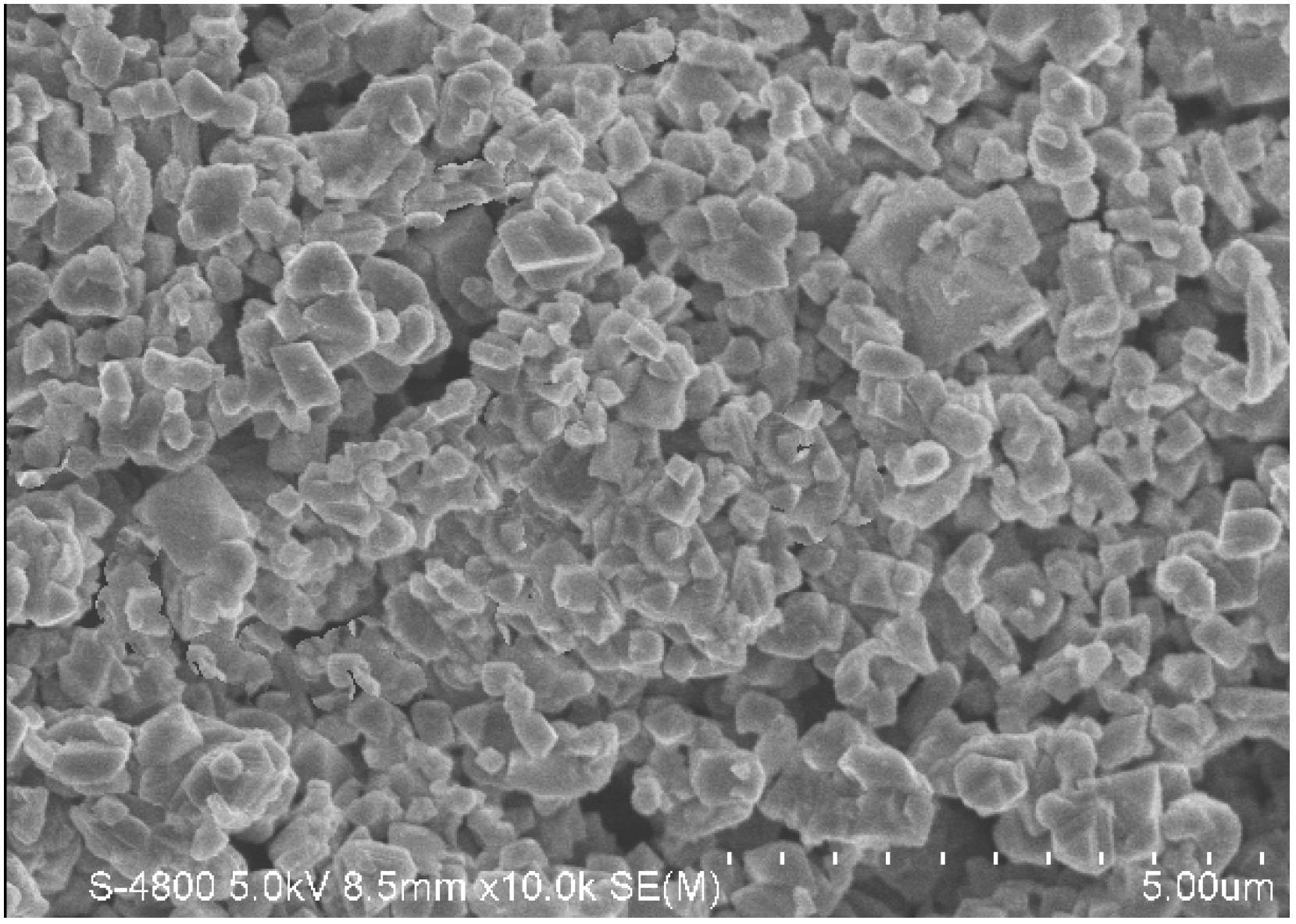 Lithium nickel manganese oxide material and preparation method thereof and lithium ion battery containing lithium nickel manganese oxide material