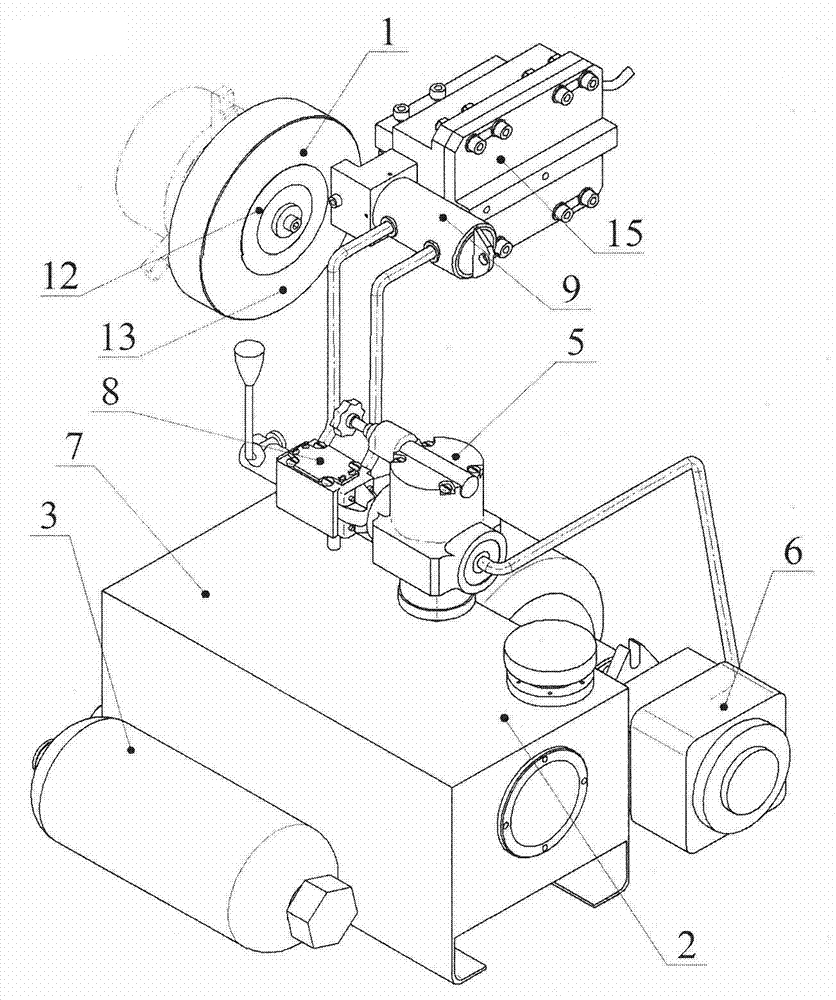 High-speed high-temperature hydraulic load-adjustable knife-chip friction device and friction measuring method