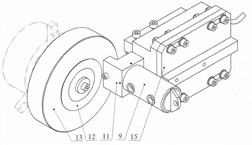 High-speed high-temperature hydraulic load-adjustable knife-chip friction device and friction measuring method