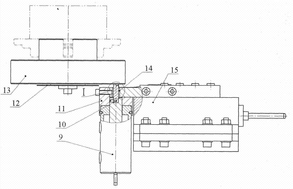 High-speed high-temperature hydraulic load-adjustable knife-chip friction device and friction measuring method