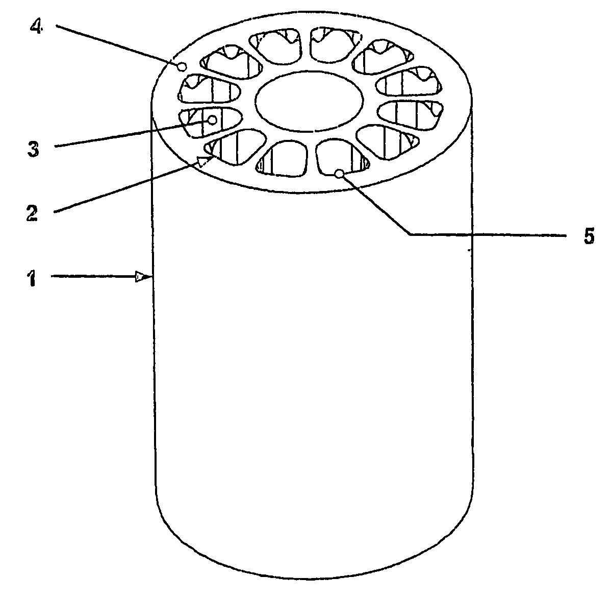 Channel form for a rotating pressure exchanger