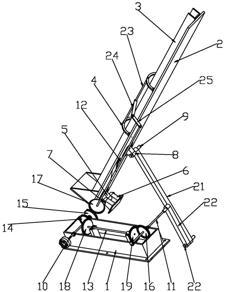 Shaft product lifting device and shaft product transfer device