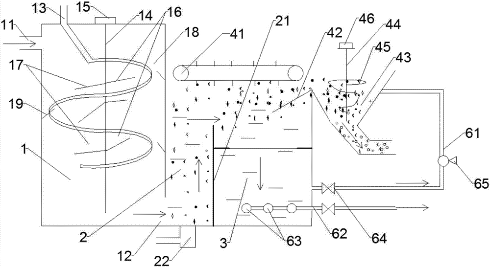 Vibration type flotation tank