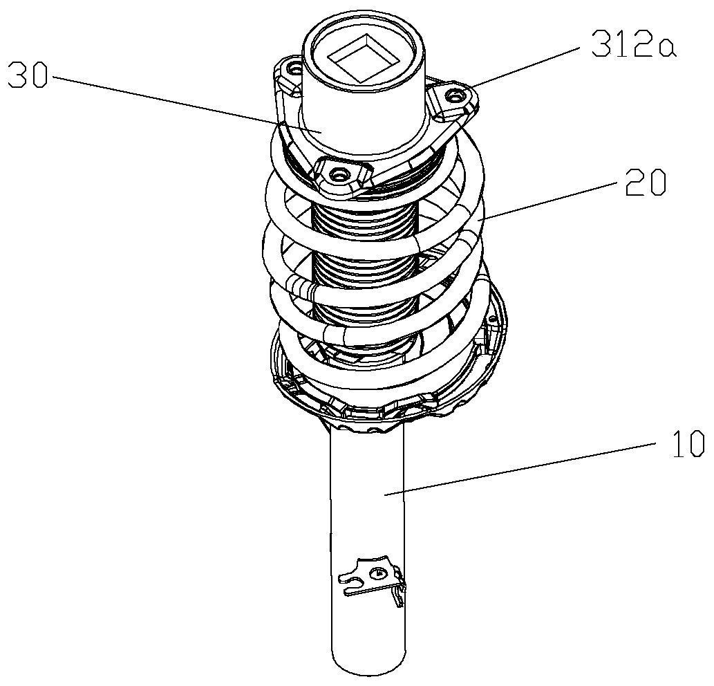 Height-adjustable sliding column and automobile