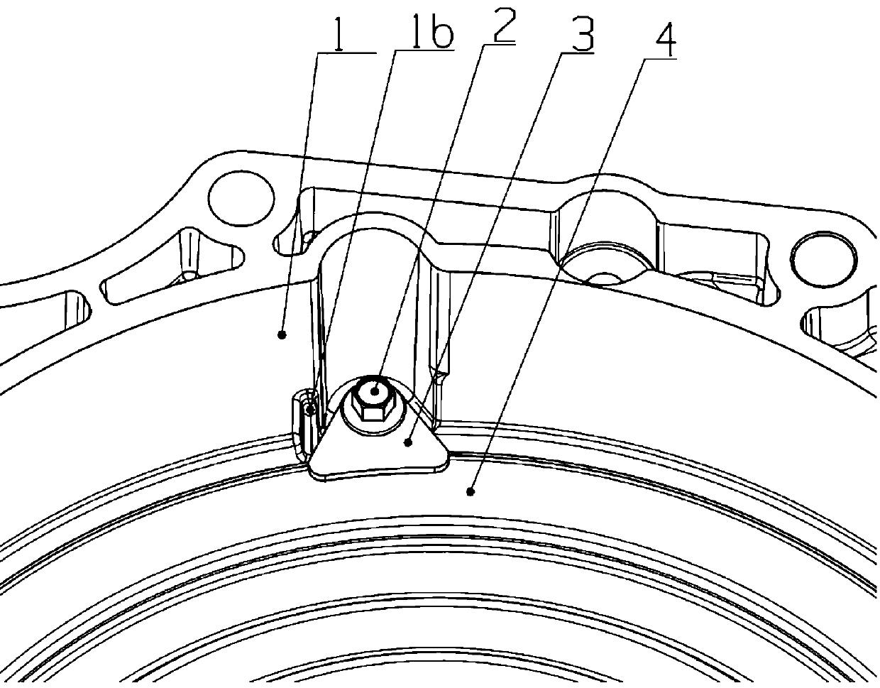 Installation limit structure for transmission oil-sealing cover press plate, and transmission oil-sealing structure