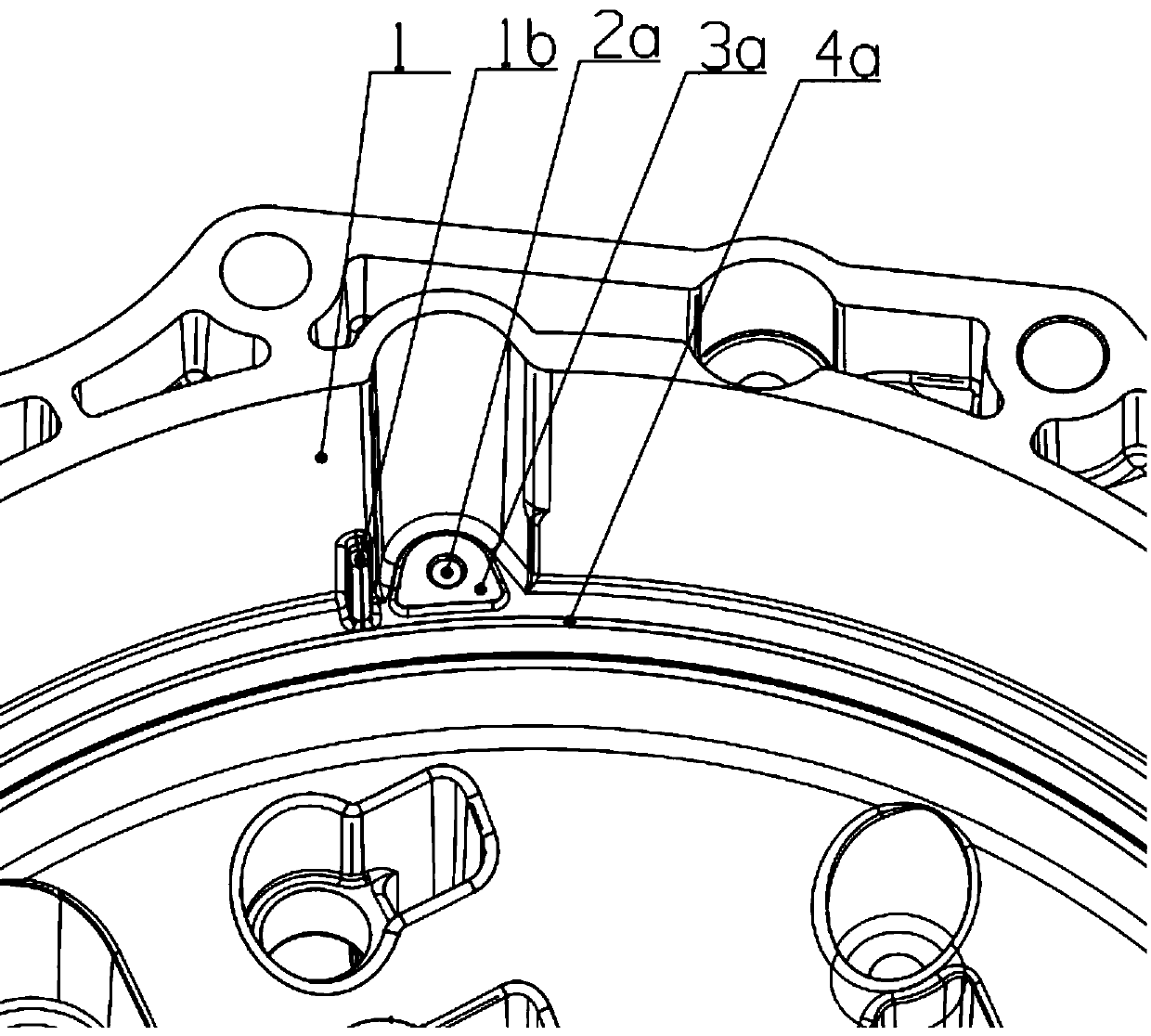 Installation limit structure for transmission oil-sealing cover press plate, and transmission oil-sealing structure