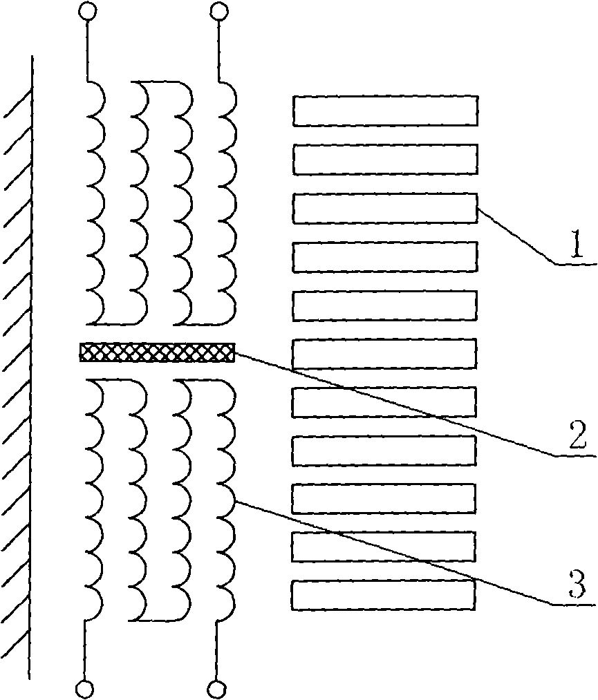 Low tension coil of transformer with split windings