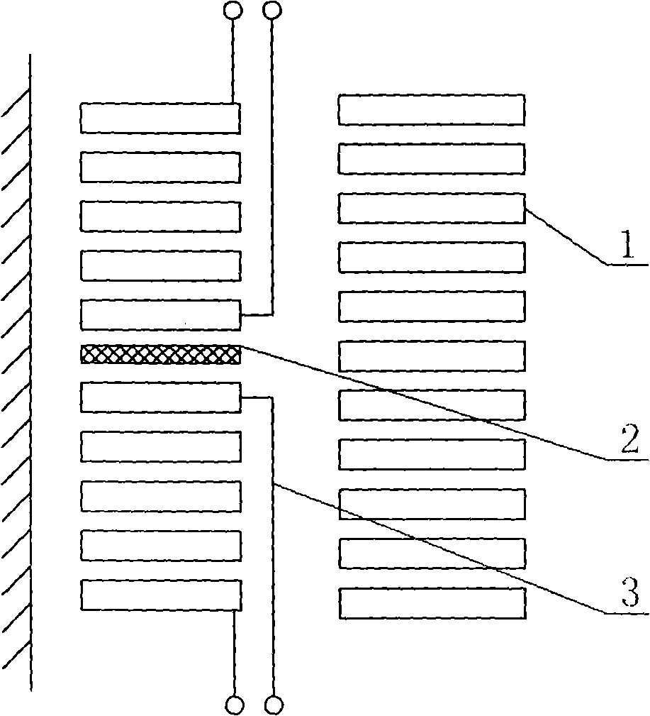 Low tension coil of transformer with split windings