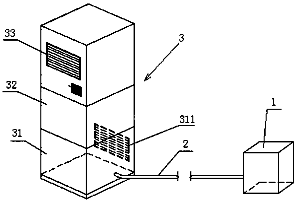 Diffuse type intelligent oxygen-enriched air circulation system and air purifying method