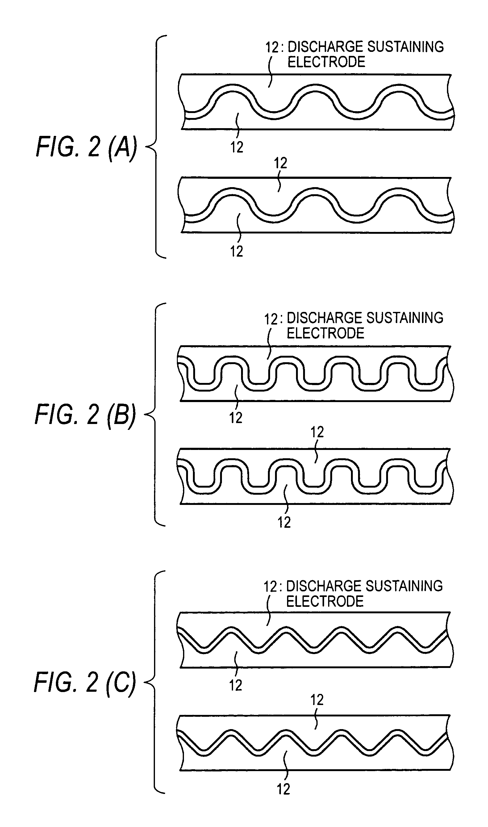 Alternating current driven type plasma display device and production method therefor