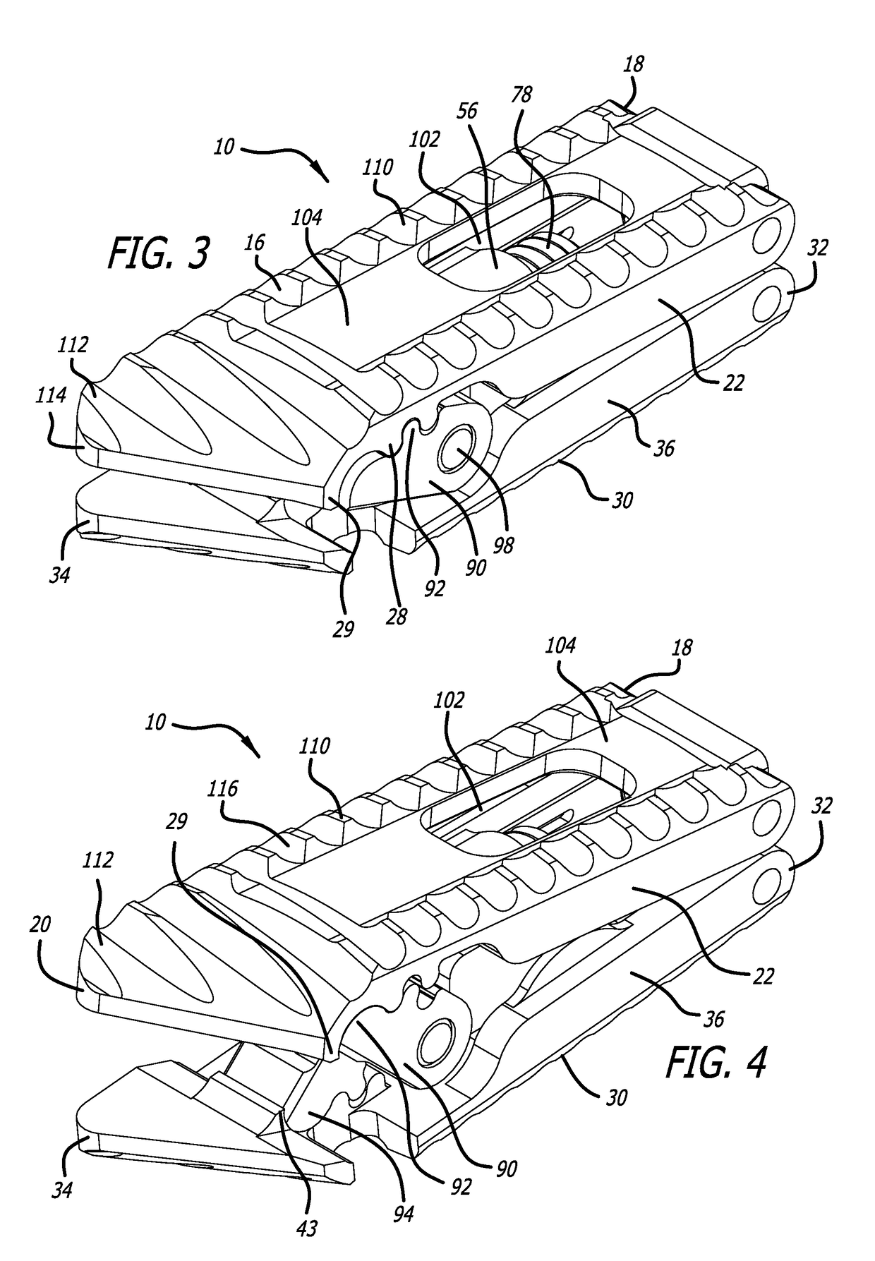 Geared cam expandable interbody implant and method of implanting same