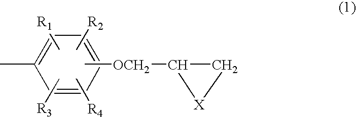 Composition of aromatic polyepisulfide,polyglycidyl ether and/or ester, and acid anhydride