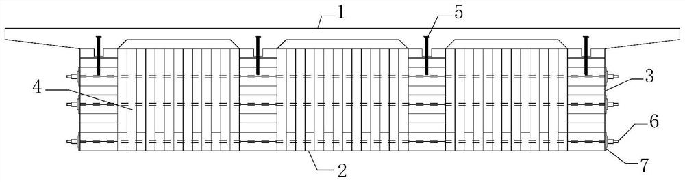 A kind of wood-uhpc composite box girder and preparation method thereof