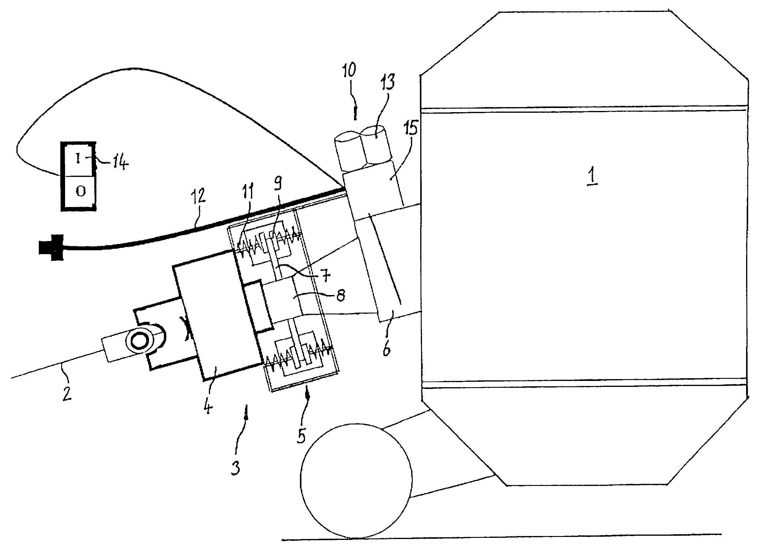 Drive assembly for locking one or several operating units of an agricultural implement or of a self-propelled implement