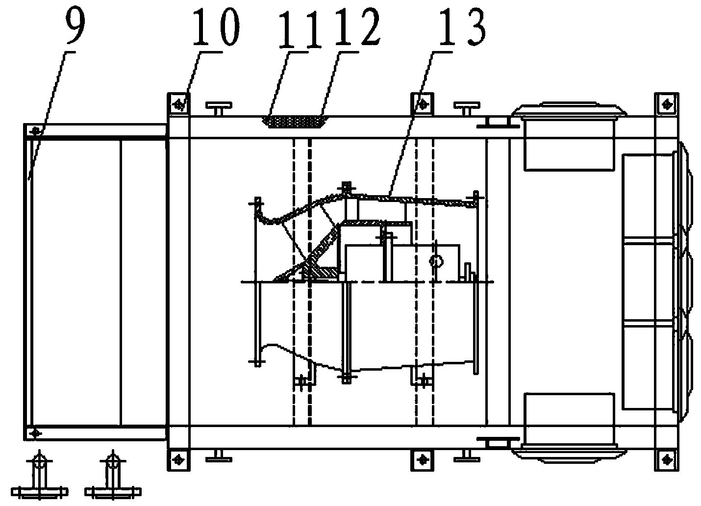 Marine jet flow induced draught cooling device