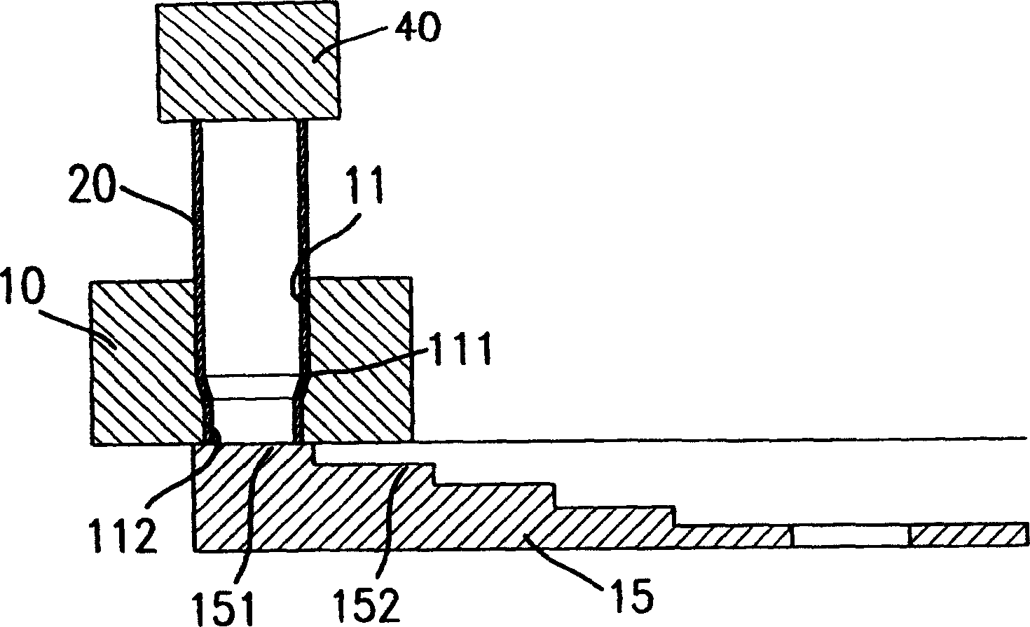 Gullet two stage shaping device of high pressure flexible pipe fixing sleeve