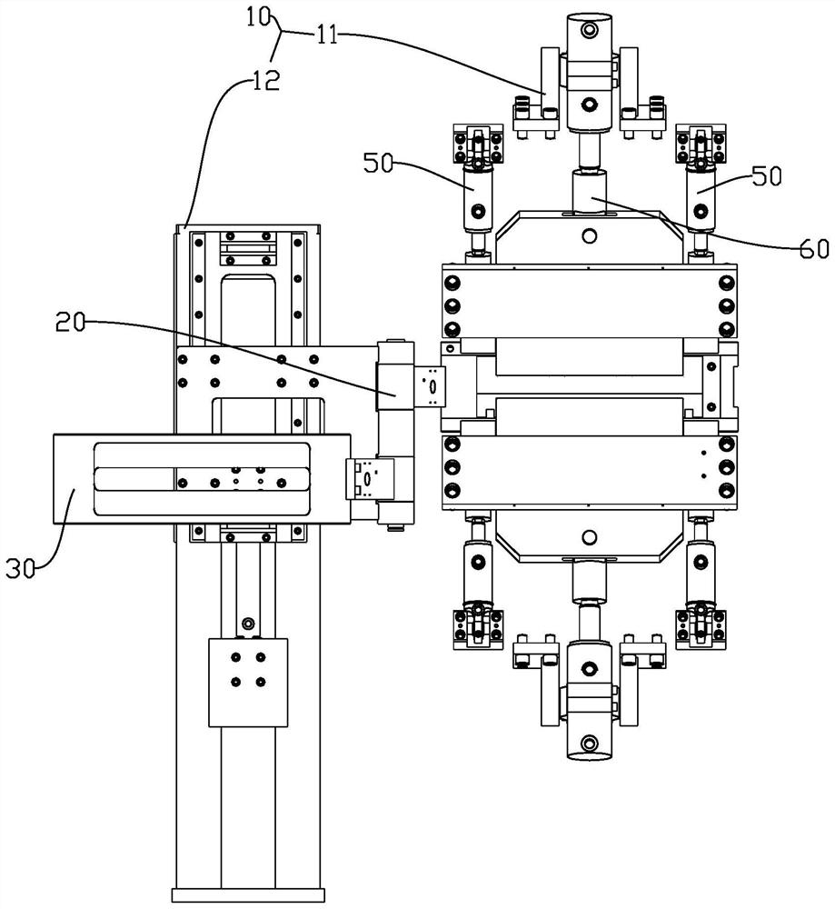 Machine head die plate locking and transposition device and extruder production system