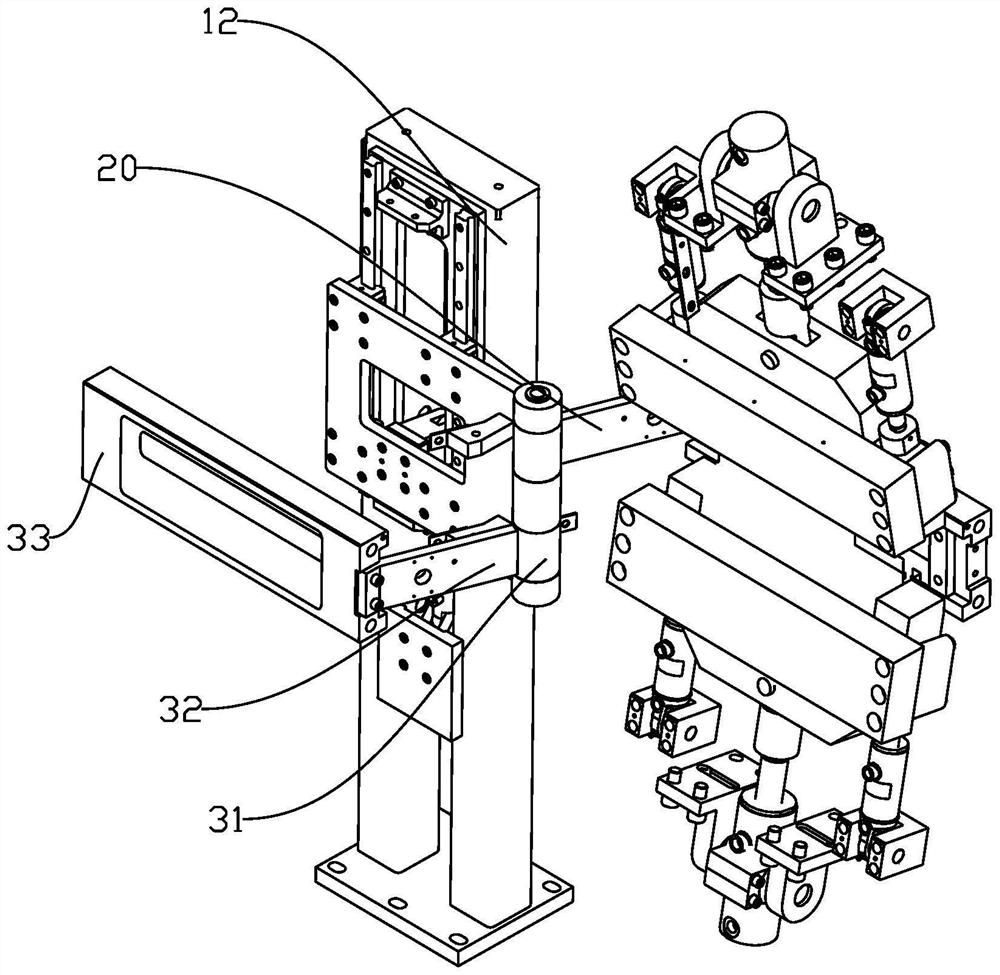 Machine head die plate locking and transposition device and extruder production system