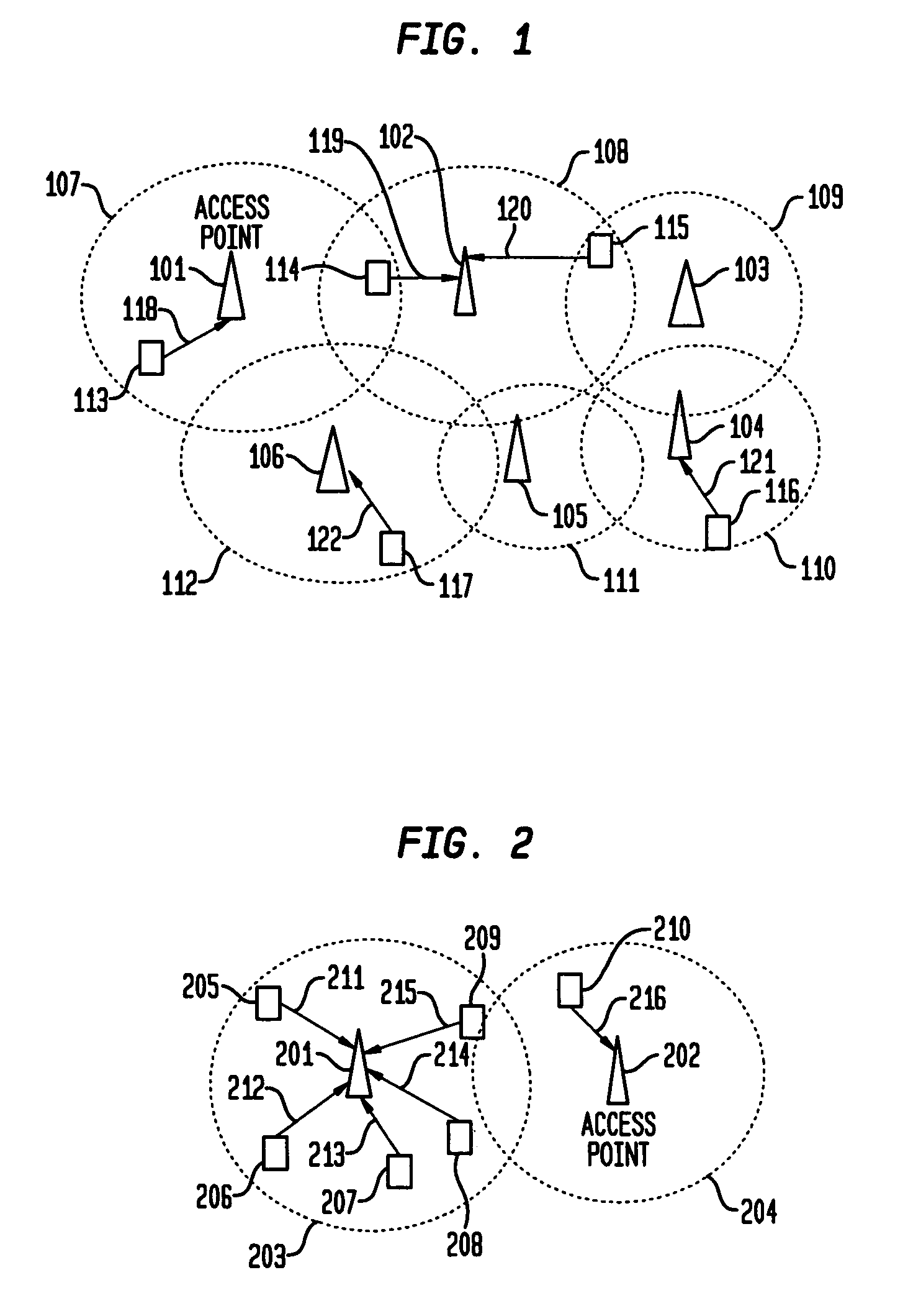 Method and apparatus for load sharing in wireless access networks based on dynamic transmission power adjustment of access points