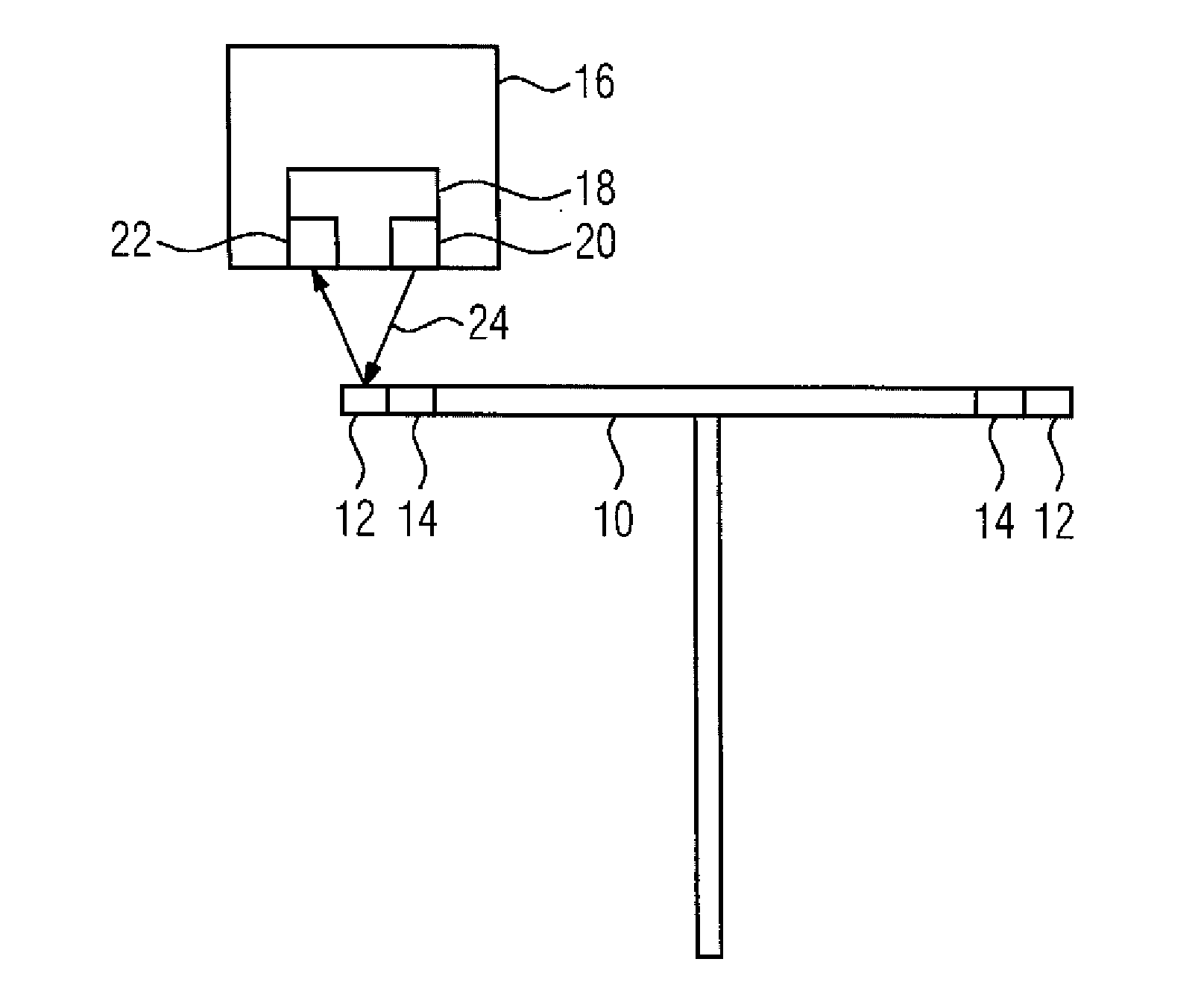 Measuring transducer for obtaining position data and method for its operation