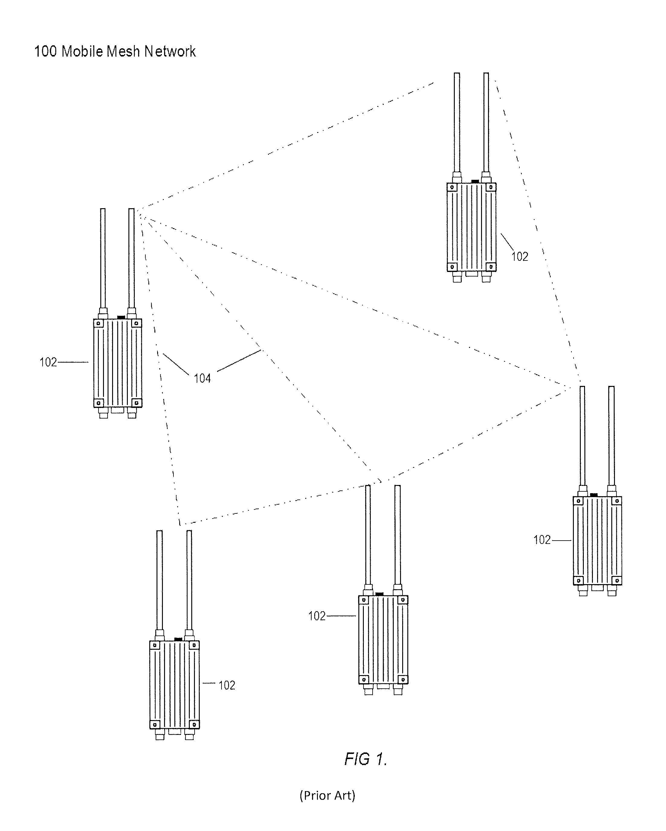 System and method for multicast over highly mobile mesh networks