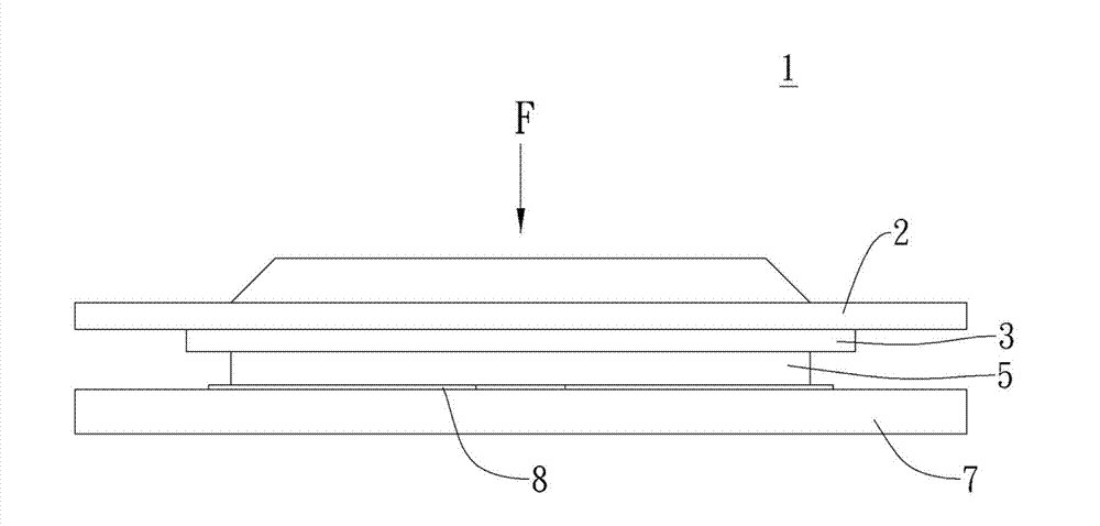 Thin pressing type button structure