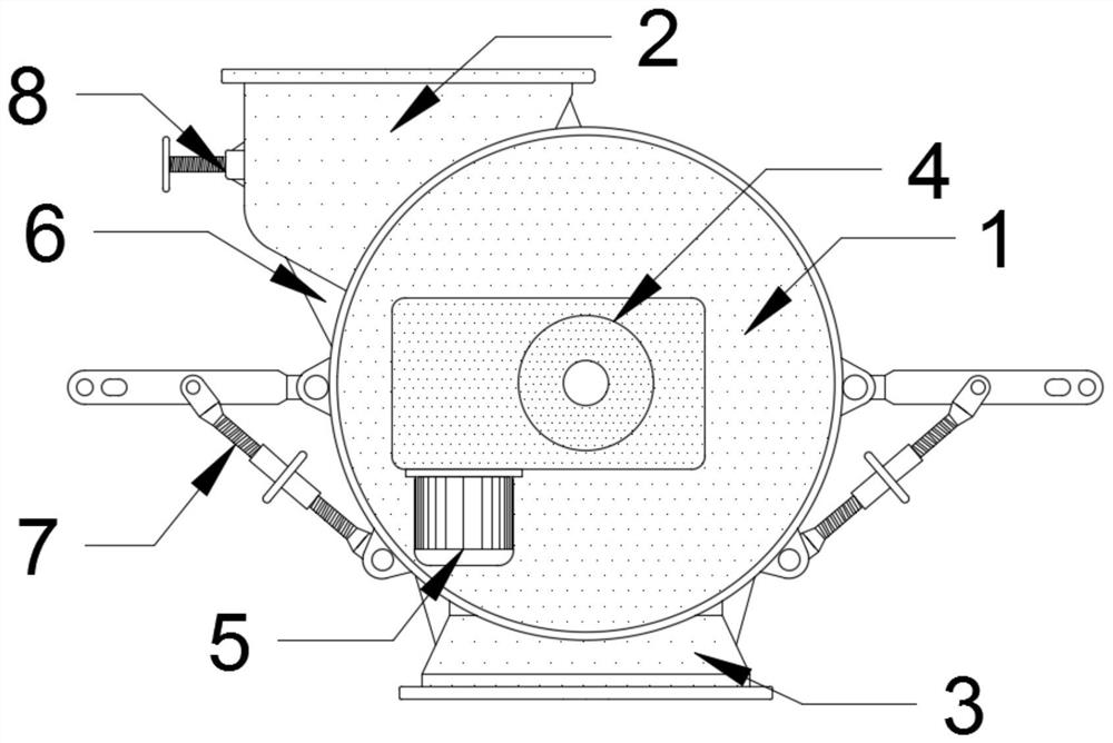 An energy-saving vertical mill rotary air lock feeder
