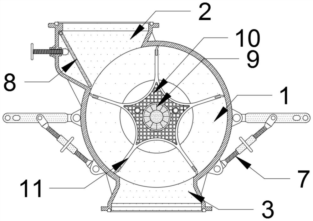 An energy-saving vertical mill rotary air lock feeder