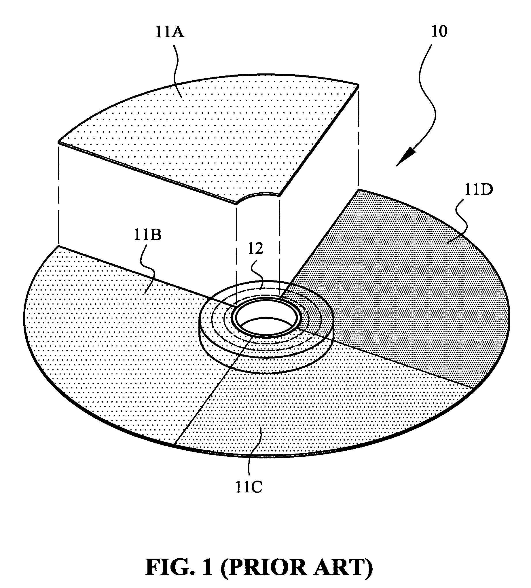 Cutting method for fabricating a color wheel