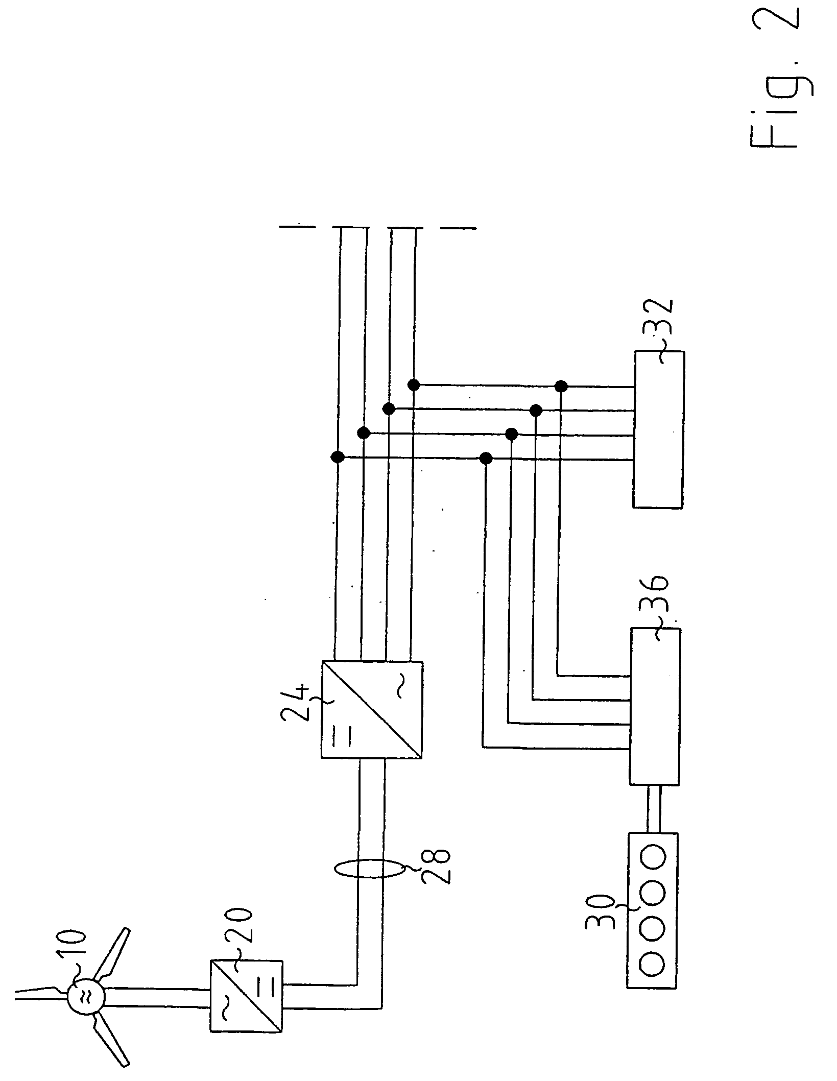Island network and method for operation of an island network