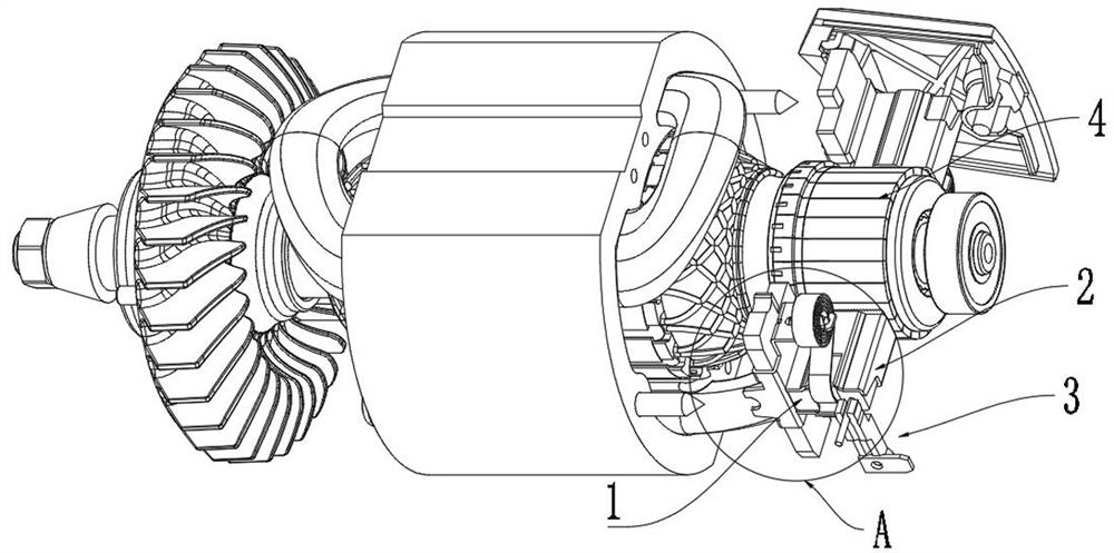 Carbon brush assembly