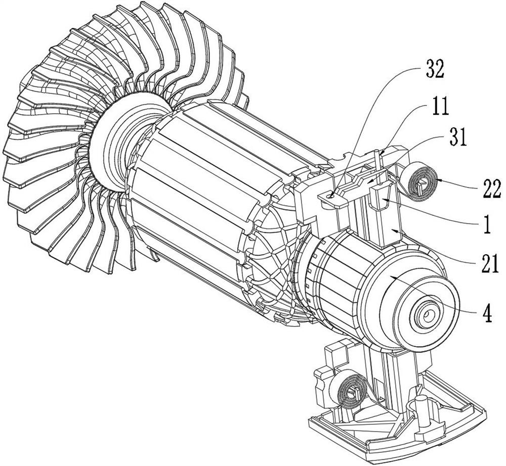 Carbon brush assembly