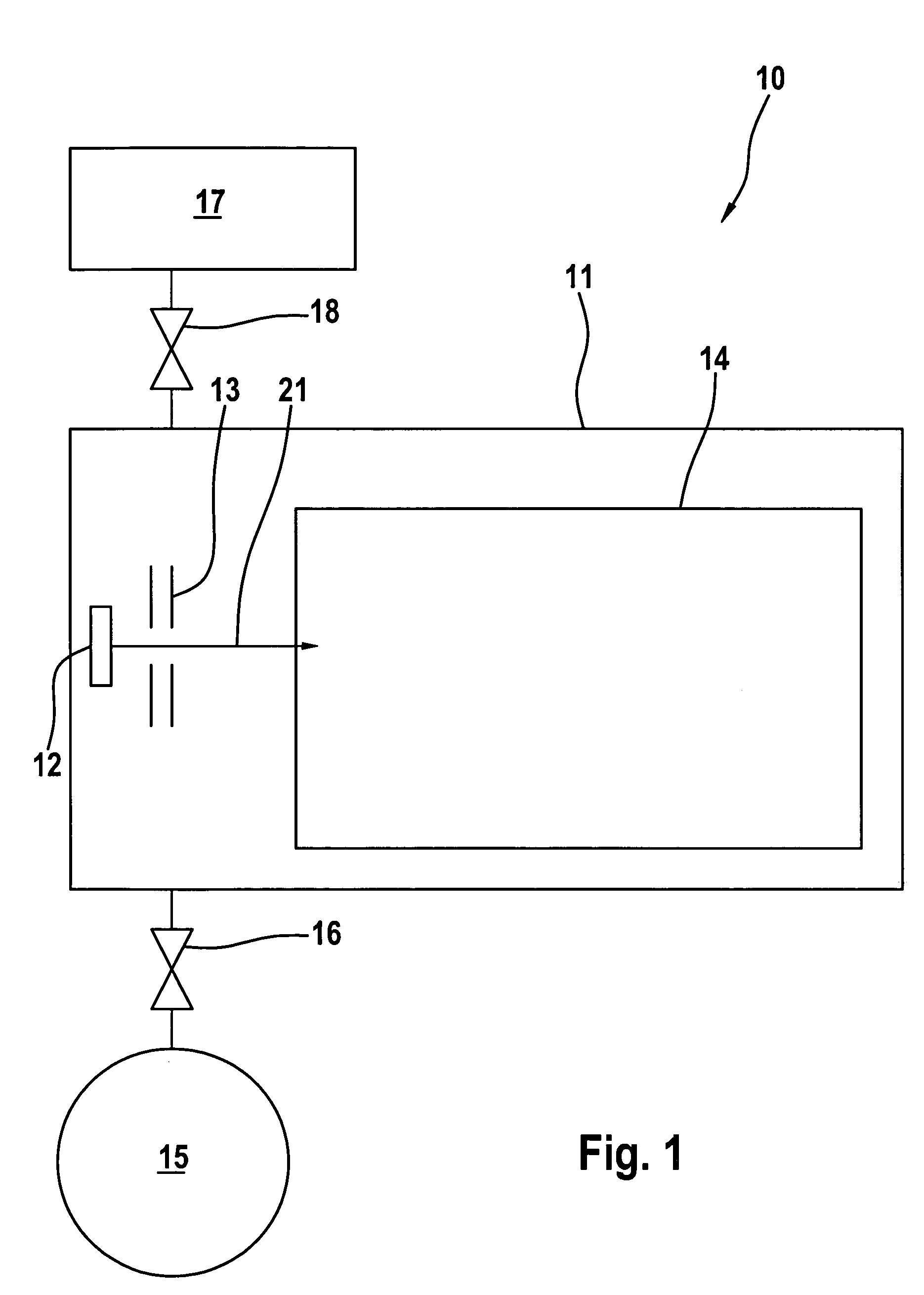 Method and device for the mass-spectrometric analysis of gases