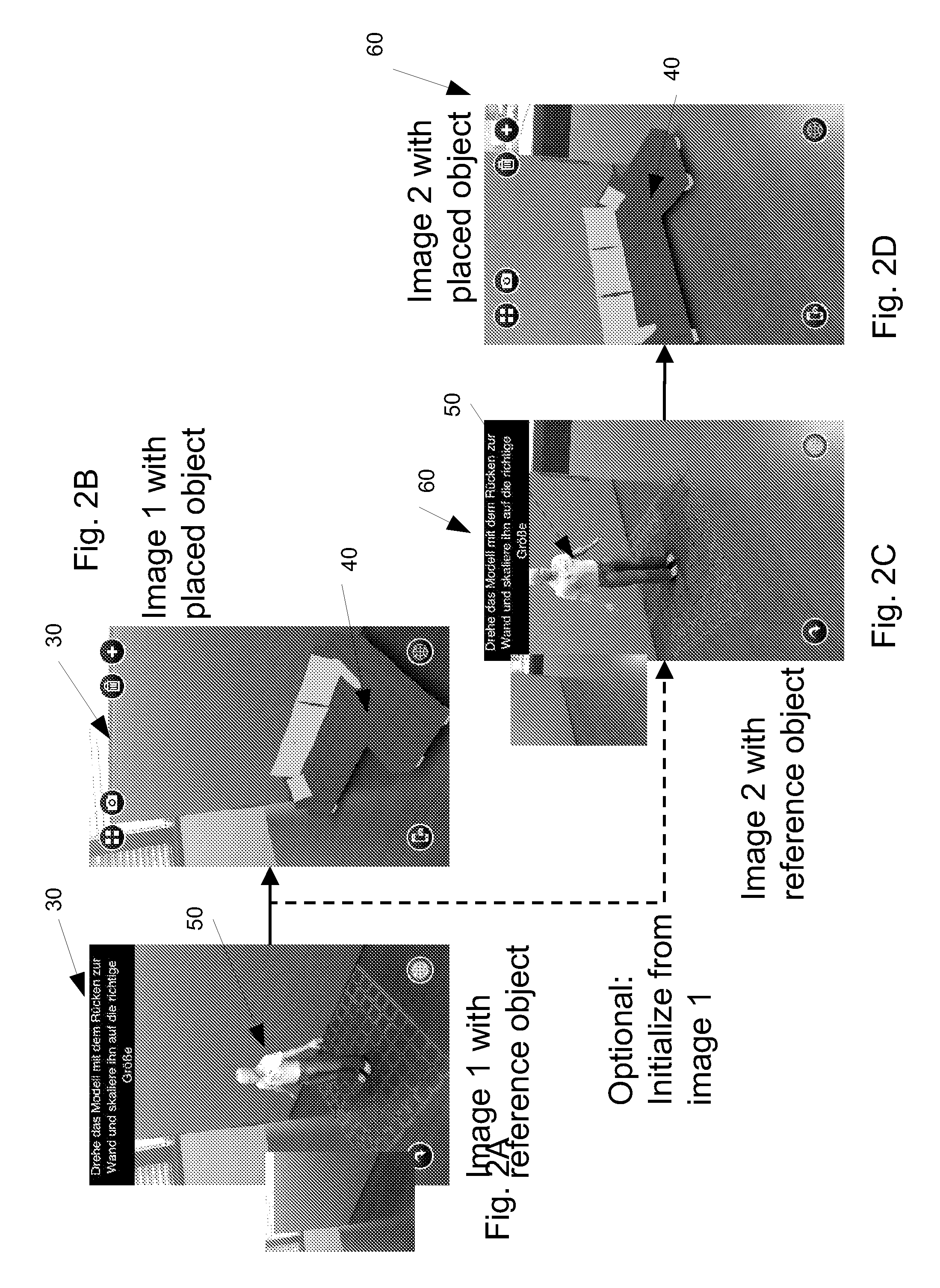 Methods and systems for determining the pose of a camera with respect to at least one object of a real environment