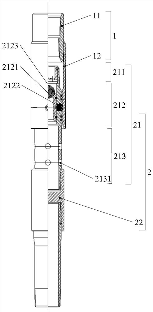 Gravel packing device and method for oil layer sand control