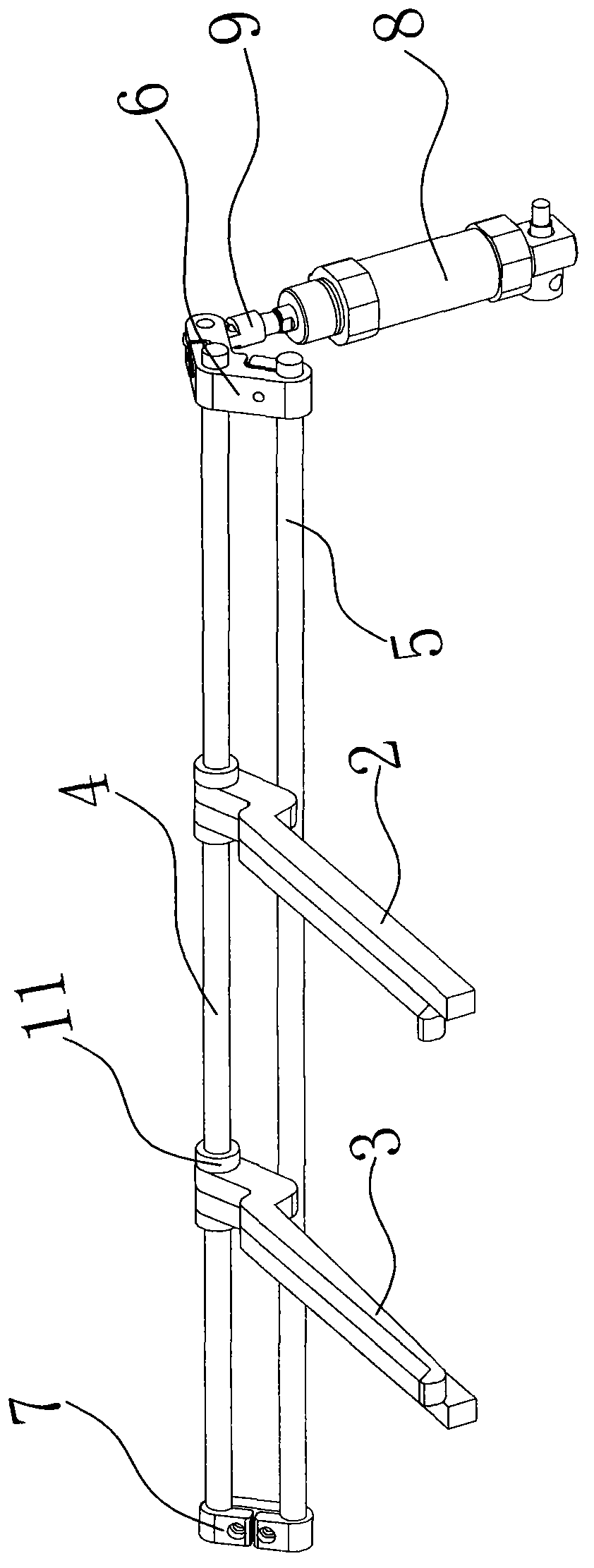 Blanking device for full-automatic shaft servo manipulator